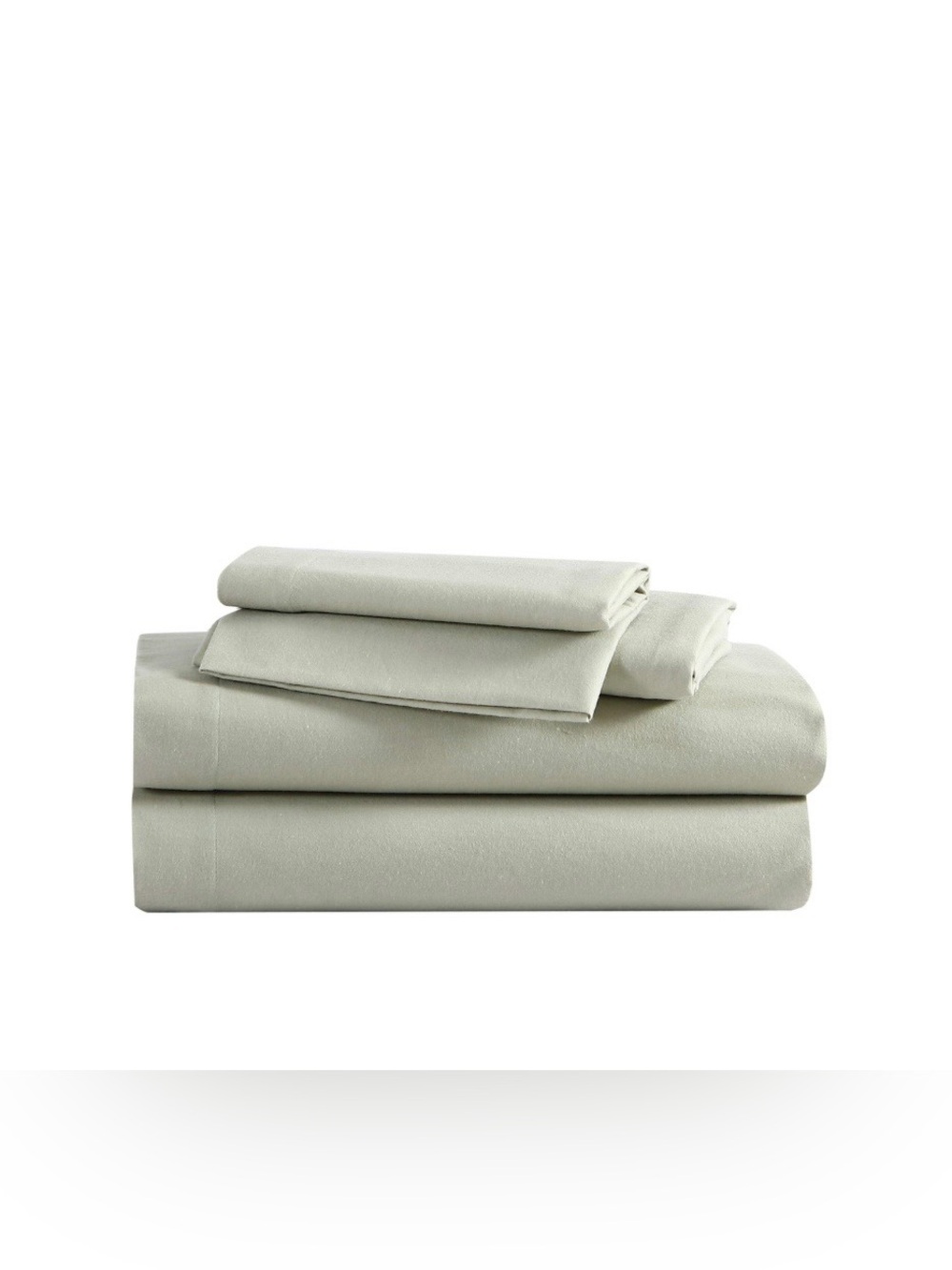 FULL SIZE Eddie Bauer 100% COTTON Flannel Sheet Set - SAGE GREEN